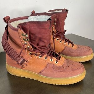 Nike SF Air Force 1 High Dusty Peach Men’s Size10.5 w/Straps - Style#864024-204